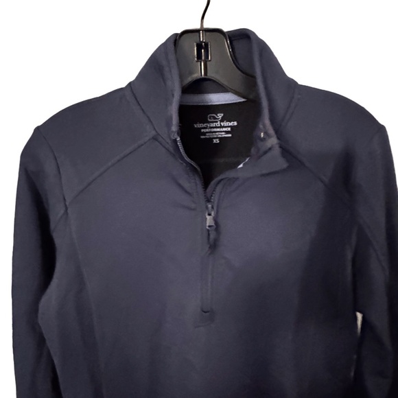 Vineyard Vines Womens Navy Blue Pullover Jacket 1/4 Zip Performance Golf Sz XS - Picture 2 of 11